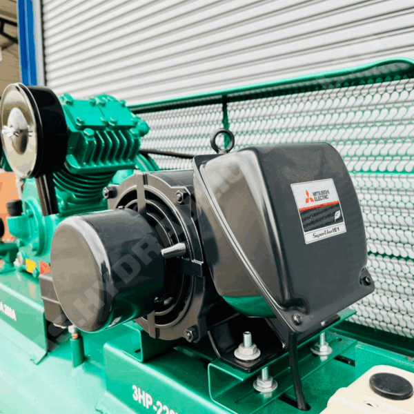 ปั๊มลม 260 ลิตร<br />มอเตอร์ Mitsubishi<br />รุ่น GA-260A - Image 3