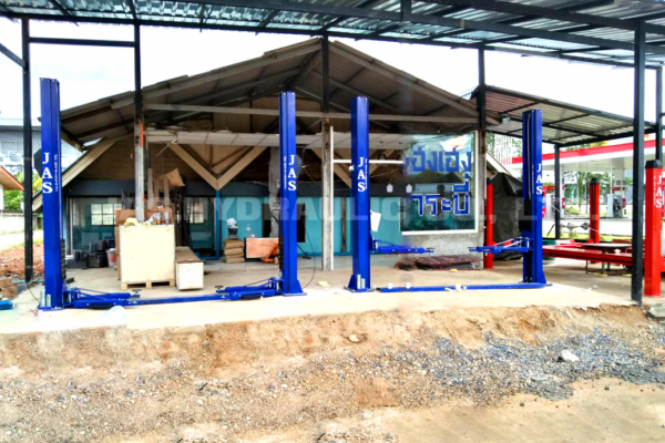 ลิฟท์ยกรถคานล่าง 4.5 ตัน ปลดล็อกข้างเดียว เสาพับ รุ่น L-SZ8A